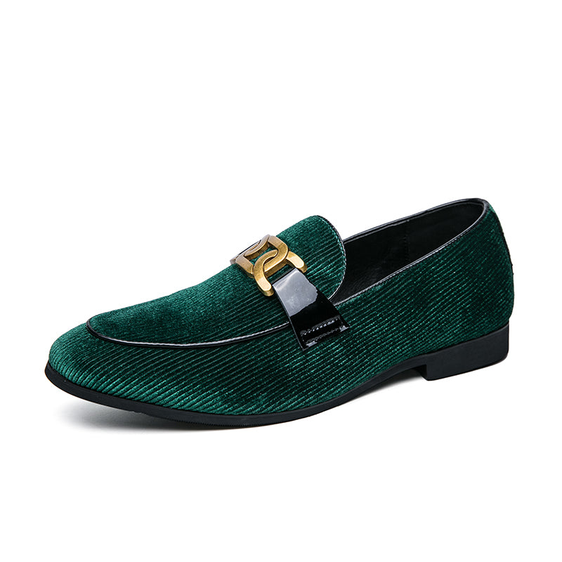 Męskie Buty Slip-On Plus Rozmiar Sztruksowa Cholewka Podszewka Sztuczna Skóra Szpiczasty Nosek Podeszwa Antypoślizgowa