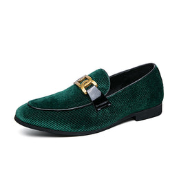 Męskie Buty Slip-On Plus Rozmiar Sztruksowa Cholewka Podszewka Sztuczna Skóra Szpiczasty Nosek Podeszwa Antypoślizgowa