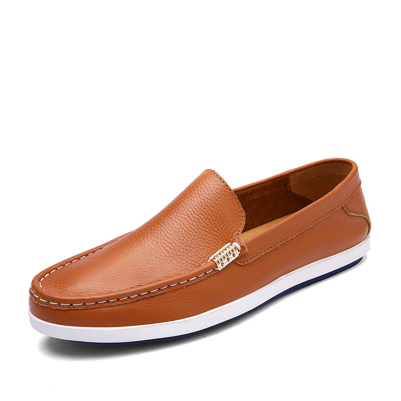 Męskie Letnie Buty Slip-On Oddychająca Cholewka Miękka Podeszwa Gumowa