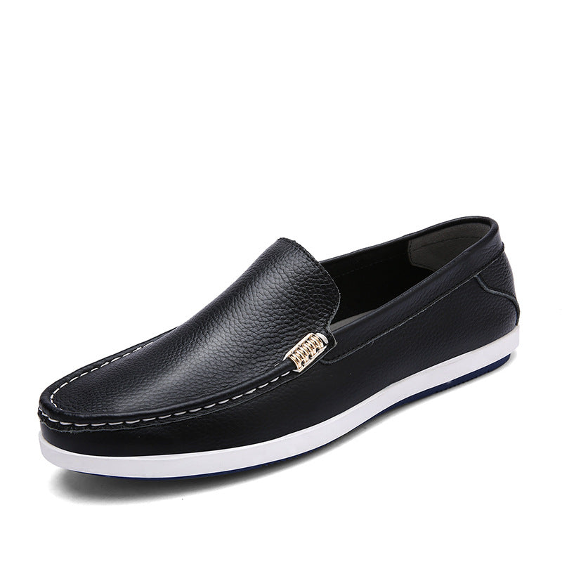 Męskie Letnie Buty Slip-On Oddychająca Cholewka Miękka Podeszwa Gumowa