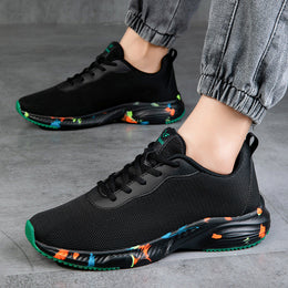 Męskie Letnie Buty Wsuwane Z Siateczki, Rozmiar Plus, Oddychające, Lekkie, Płaskie, Z Podeszwą
