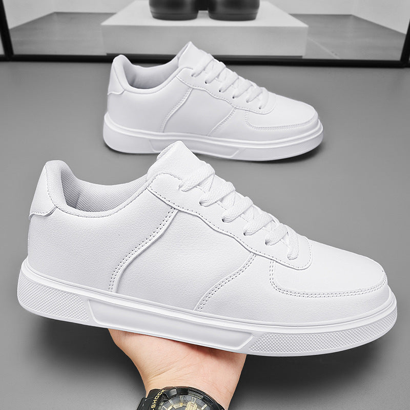Męskie Sneakersy Wiosenne Duże Rozmiary Sznurowane z Siateczką Podeszwa MD PU Cholewka