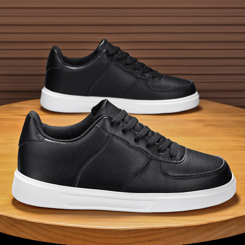 Męskie Sneakersy Wiosenne Duże Rozmiary Sznurowane z Siateczką Podeszwa MD PU Cholewka