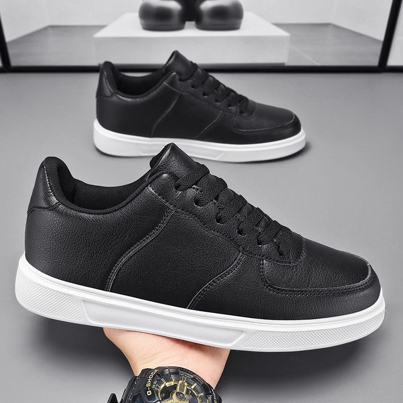 Męskie Sneakersy Wiosenne Duże Rozmiary Sznurowane z Siateczką Podeszwa MD PU Cholewka