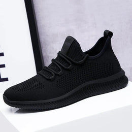Męskie Trampki Z Siateczki Spring Fly Woven, Lekkie, Oddychające, Niskie, Sznurowane, Z Plastikową Podeszwą