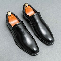 Męskie Eleganckie Buty Wsuwane Z AntypośLizgową Gumową Podeszwą I OddychająCą Konstrukcją