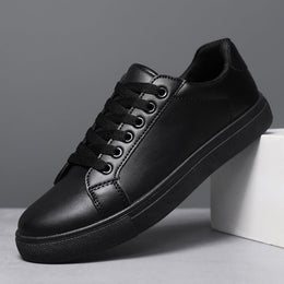 Męskie Buty Typu Board Sznurowane, Cholewka PU, Oddychająca Siateczka, Podeszwa PVC