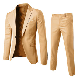 Garnitur Męski Dwuczęściowy Slim Fit w Wielu Kolorach Odzież Formalna