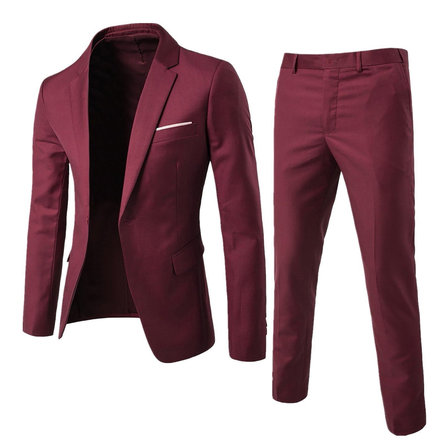 Garnitur Męski Dwuczęściowy Slim Fit w Wielu Kolorach Odzież Formalna