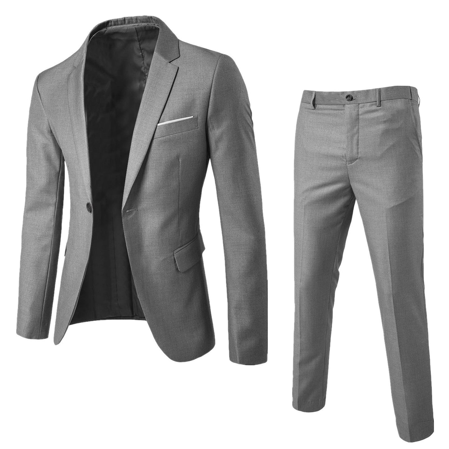 Garnitur Męski Dwuczęściowy Slim Fit w Wielu Kolorach Odzież Formalna