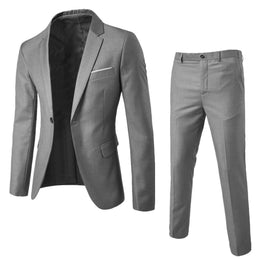 Garnitur Męski Dwuczęściowy Slim Fit w Wielu Kolorach Odzież Formalna