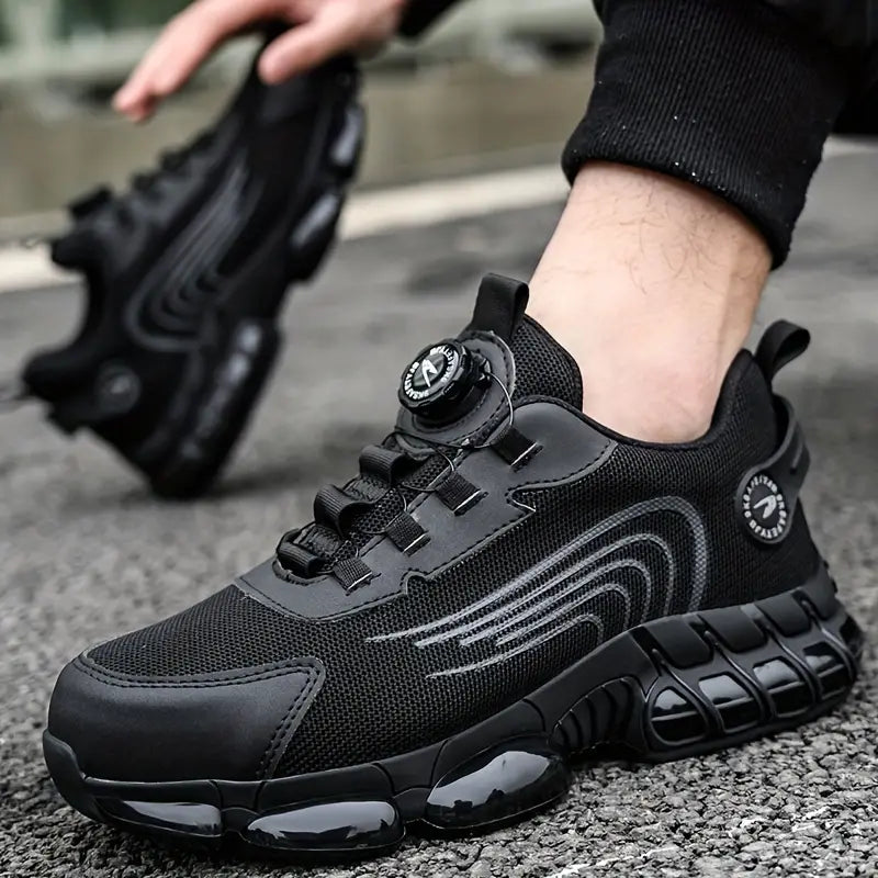 Męskie Wiosenne Sneakersy Sportowe, Oddychająca Siateczka, Amortyzowana Podeszwa