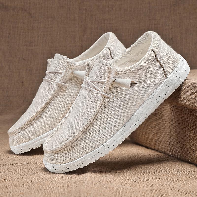 Męskie Wiosenne Mokasyny Typu Slip-On Z Oddychającą Siateczką, Podeszwa Md, Pasek Typu Slingback