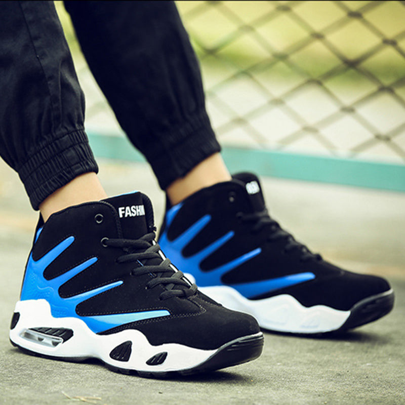 Męskie Wysokie Buty Koszykarskie z Technologią Zoom Air, Amortyzacją i Wodoodporną Cholewką z Juty