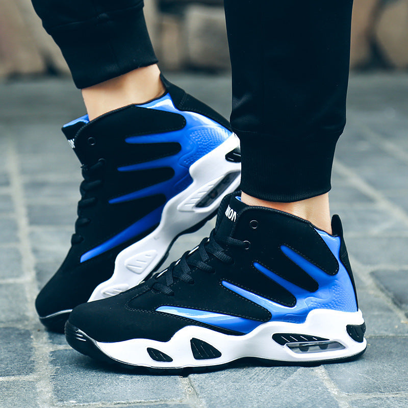 Męskie Wysokie Buty Koszykarskie z Technologią Zoom Air, Amortyzacją i Wodoodporną Cholewką z Juty