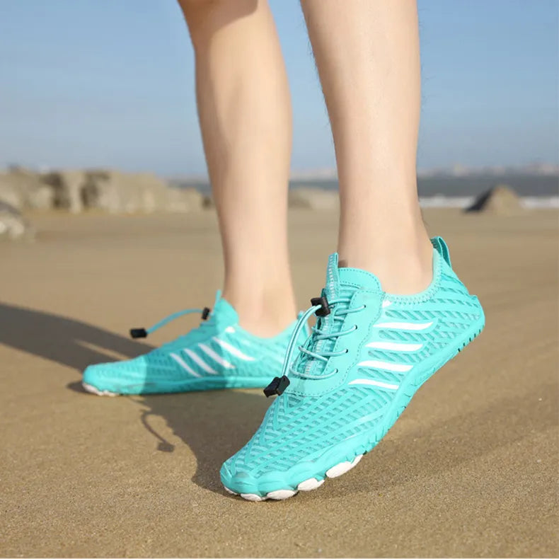 Męskie Letnie Buty Do Wody Z Gumową Podeszwą, Wsuwane, Do Pływania I Na Plażę