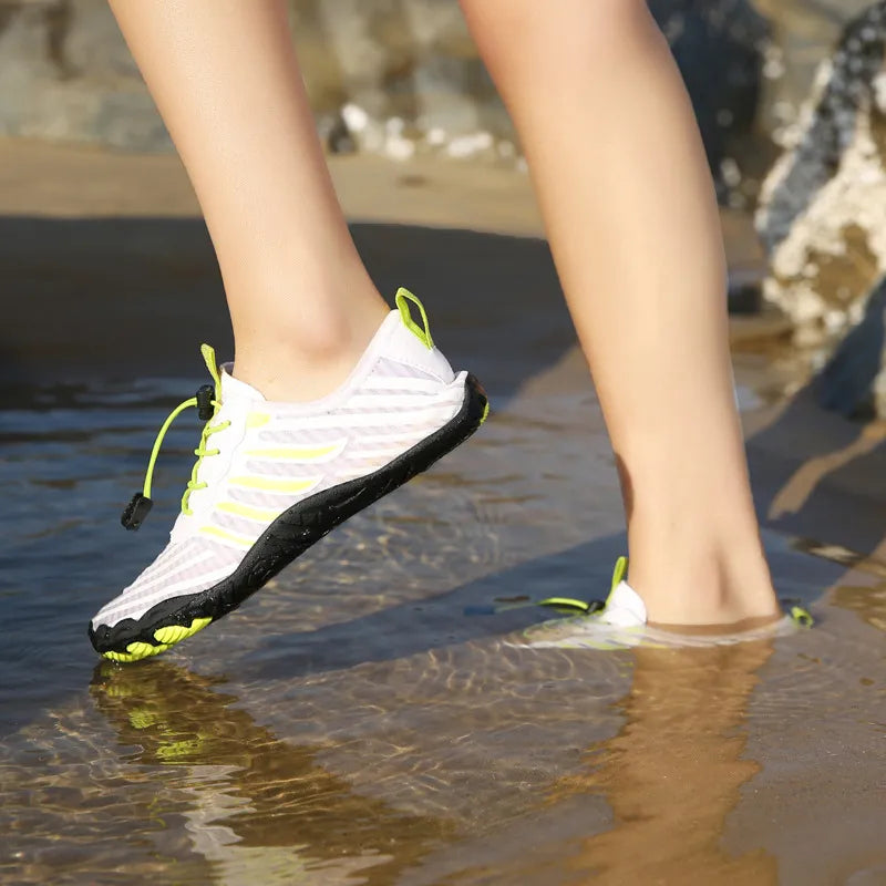 Męskie Letnie Buty Do Wody Z Gumową Podeszwą, Wsuwane, Do Pływania I Na Plażę