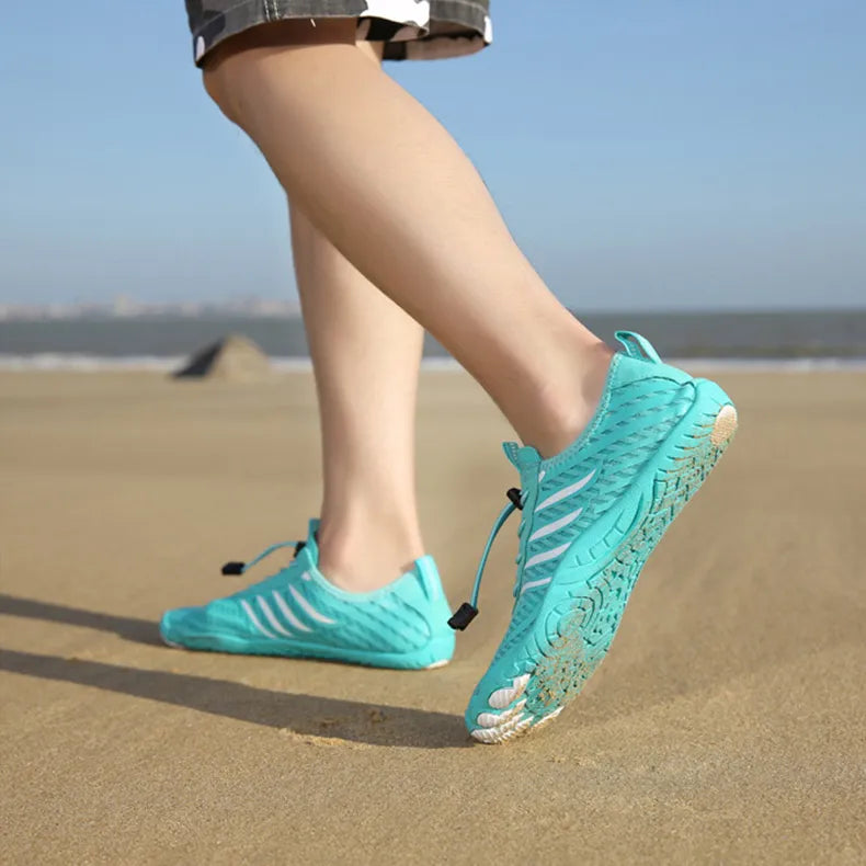 Męskie Letnie Buty Do Wody Z Gumową Podeszwą, Wsuwane, Do Pływania I Na Plażę