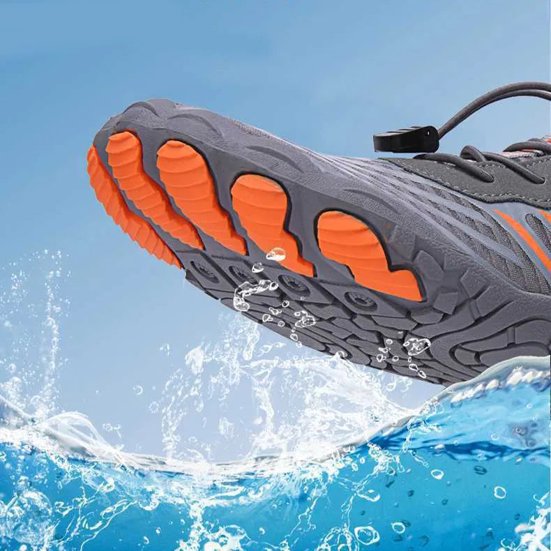 Męskie Letnie Buty Do Wody Z Gumową Podeszwą, Wsuwane, Do Pływania I Na Plażę