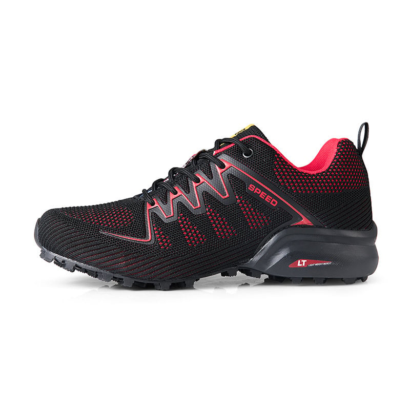 Męskie Niskie Buty Treningowe Outdoor z Wiązaniem i Antypoślizgową Podeszwą