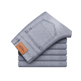 Męskie Jeansy Slim Fit ze Stretchu, Dopasowany Krój