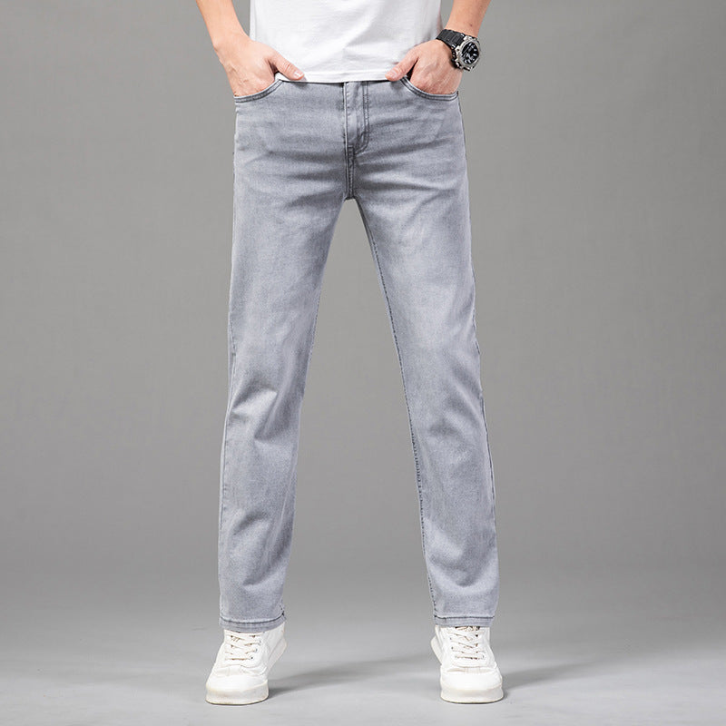 Męskie Jeansy Slim Fit ze Stretchu, Dopasowany Krój