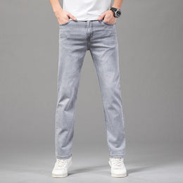 Męskie Jeansy Slim Fit ze Stretchu, Dopasowany Krój