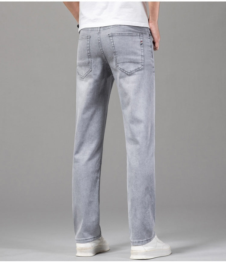 Męskie Jeansy Slim Fit ze Stretchu, Dopasowany Krój