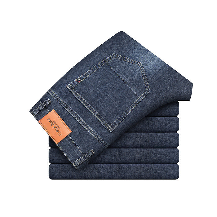 Męskie Jeansy Slim Fit ze Stretchu, Dopasowany Krój