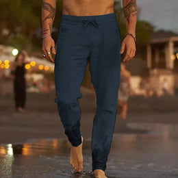 Męskie Letnie Spodnie Lightweight z Luźnym Krojem i Oddychającą Konstrukcją