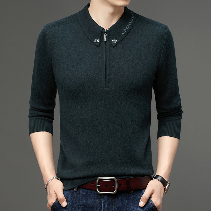 Meska Zimowa Bluza, Slim Fit, Dlogi Rekaw