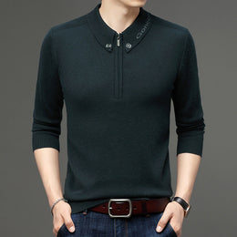 Meska Zimowa Bluza, Slim Fit, Dlogi Rekaw