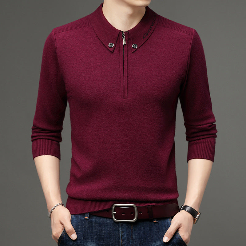 Meska Zimowa Bluza, Slim Fit, Dlogi Rekaw