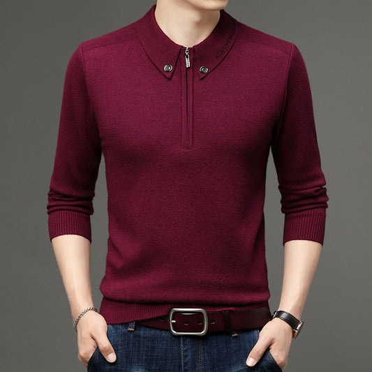 Meska Zimowa Bluza, Slim Fit, Dlogi Rekaw