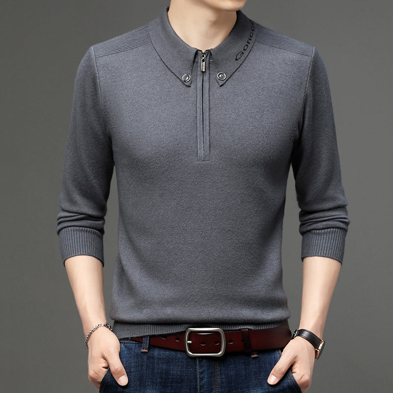 Meska Zimowa Bluza, Slim Fit, Dlogi Rekaw