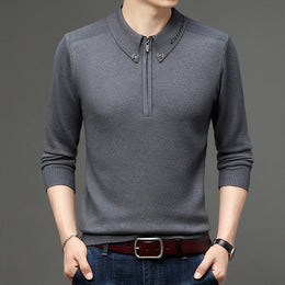 Meska Zimowa Bluza, Slim Fit, Dlogi Rekaw
