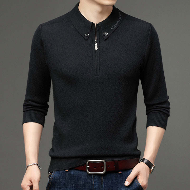 Meska Zimowa Bluza, Slim Fit, Dlogi Rekaw