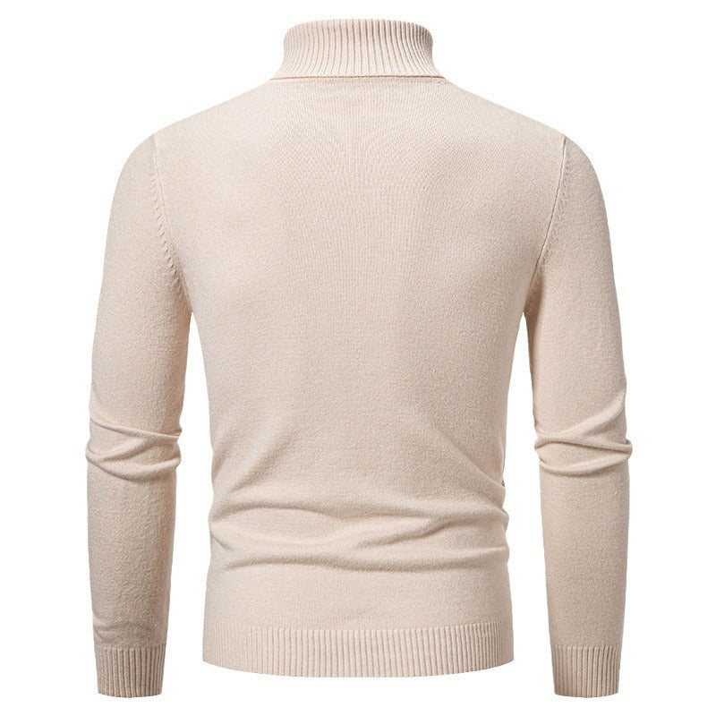 Meska Zimowa Dzianinowa Bluza, Slim Fit, Dlogi Rekaw
