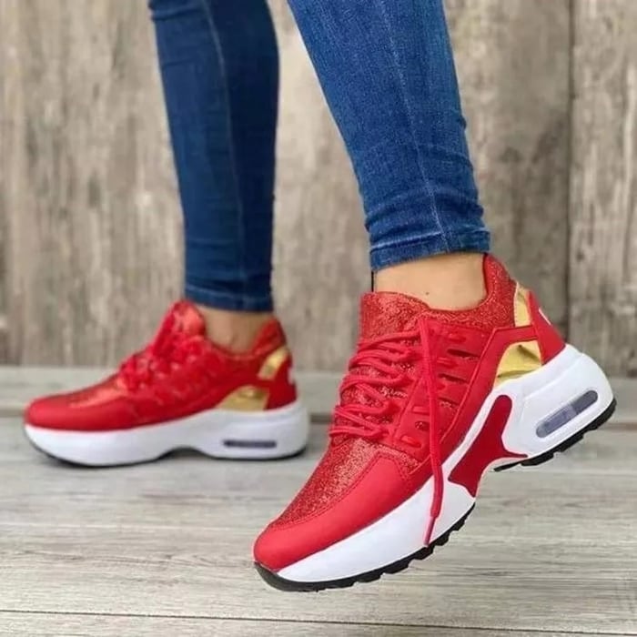 Damskie Buty Wspierające na Cały Rok z Miękką Oddychającą Wyściółką i Amortyzującą Podeszwą