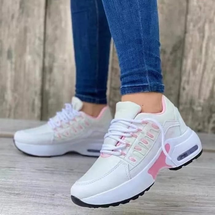 Damskie Buty Wspierające na Cały Rok z Miękką Oddychającą Wyściółką i Amortyzującą Podeszwą