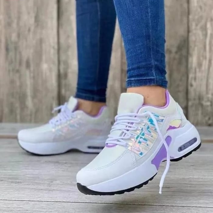 Damskie Buty Wspierające na Cały Rok z Miękką Oddychającą Wyściółką i Amortyzującą Podeszwą