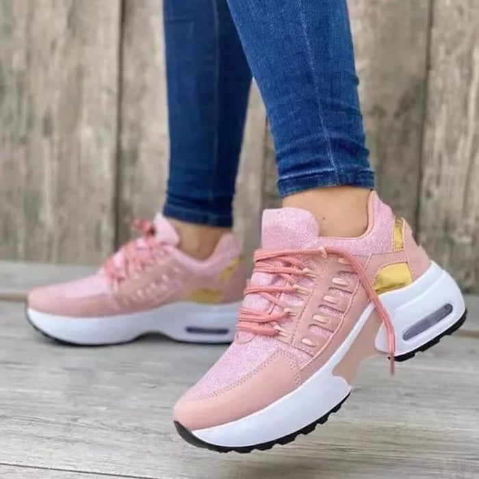 Damskie Buty Wspierające na Cały Rok z Miękką Oddychającą Wyściółką i Amortyzującą Podeszwą