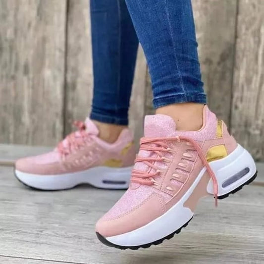 Damskie Buty Wspierające na Cały Rok z Miękką Oddychającą Wyściółką i Amortyzującą Podeszwą