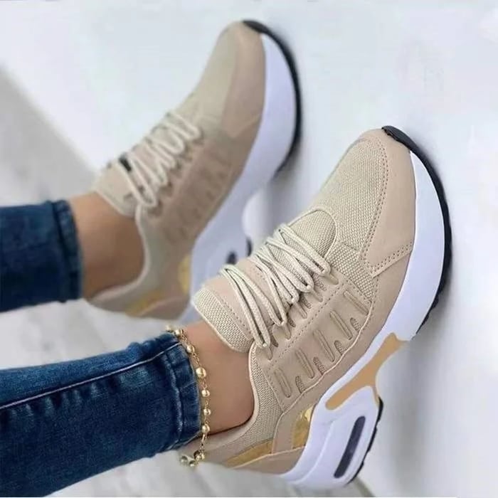 Damskie Buty Wspierające na Cały Rok z Miękką Oddychającą Wyściółką i Amortyzującą Podeszwą