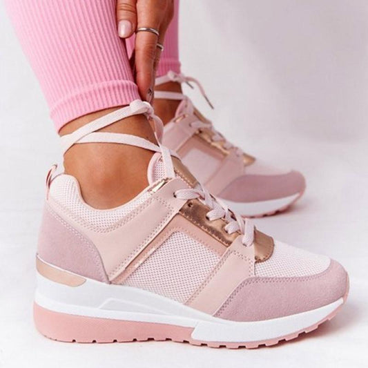 Damskie Wiosenne Sneakersy Z Poduszką Powietrzną Wsparciem Łuku Stopy I Oddychającą Cholewką Elastyczną Podeszwą