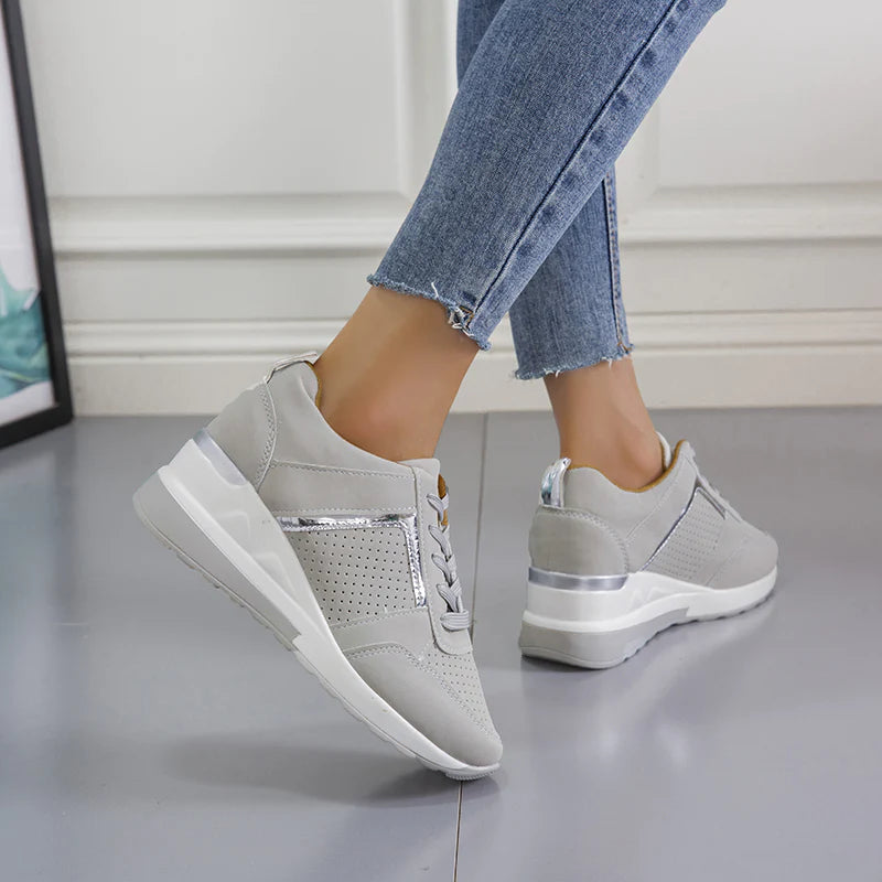 Damskie Wiosenne Sneakersy Z Poduszką Powietrzną Wsparciem Łuku Stopy I Oddychającą Cholewką Elastyczną Podeszwą