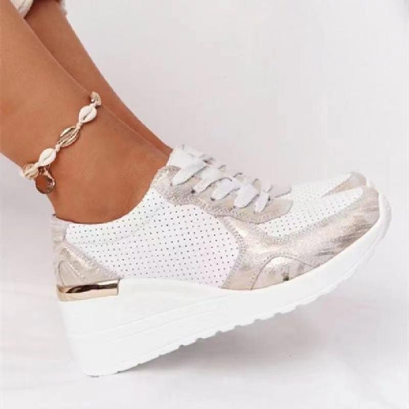 Damskie Wiosenne Sneakersy Z Poduszką Powietrzną Wsparciem Łuku Stopy I Oddychającą Cholewką Elastyczną Podeszwą