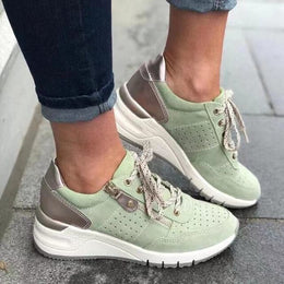 Damskie Letnie Sneakersy z Oddychającą Cholewką i Antypoślizgową Podeszwą