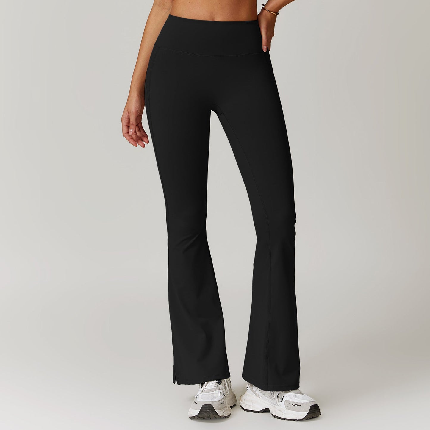 Damskie Sportowe Dzwony Ze Slim Fit I Pasem Z Wysokiej Elastycznosci