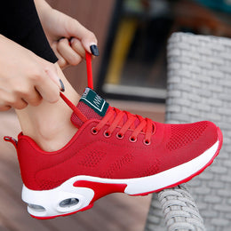 Damskie Lekkie Buty Sportowe Z Cholewką Flying Weave I Podeszwą Air Cushion
